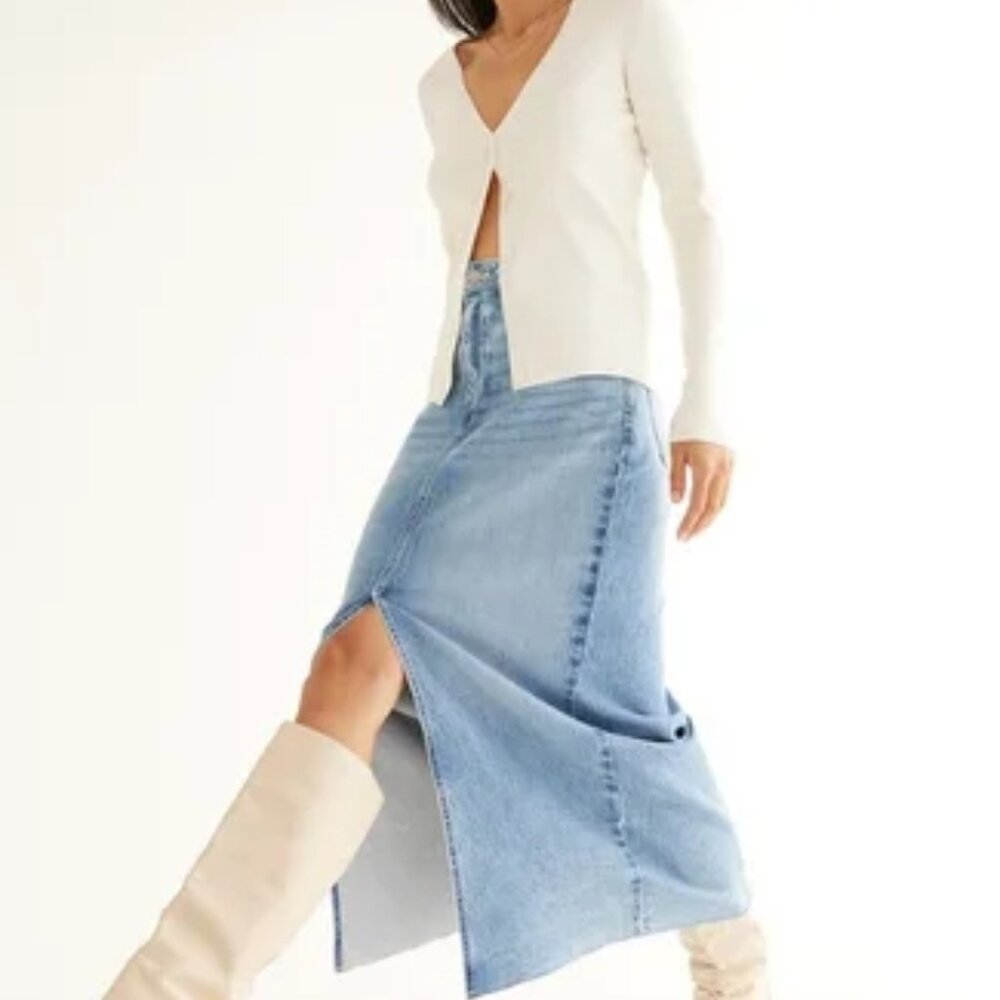 Maxi Denim Skirt